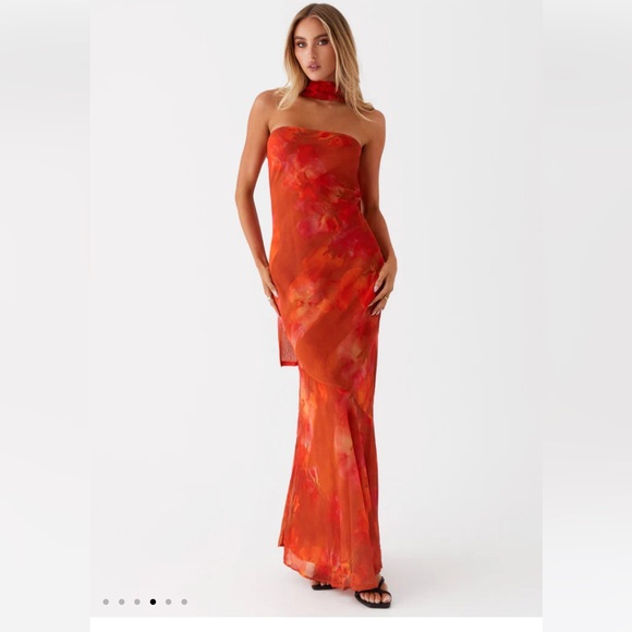 Peppermayo Exclusive - Under The Pagoda Maxi Dress - Amber - Picture 5 of 9